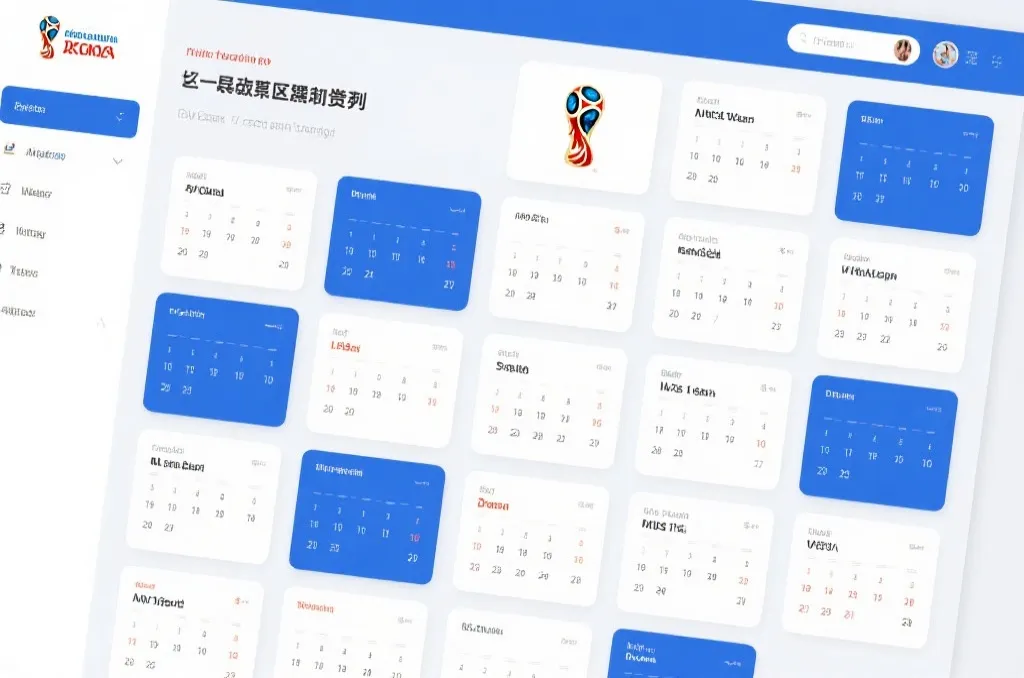 2026世界杯直播完整赛程日历式总览图,包含阶段、赛区与比赛时间模块化排版